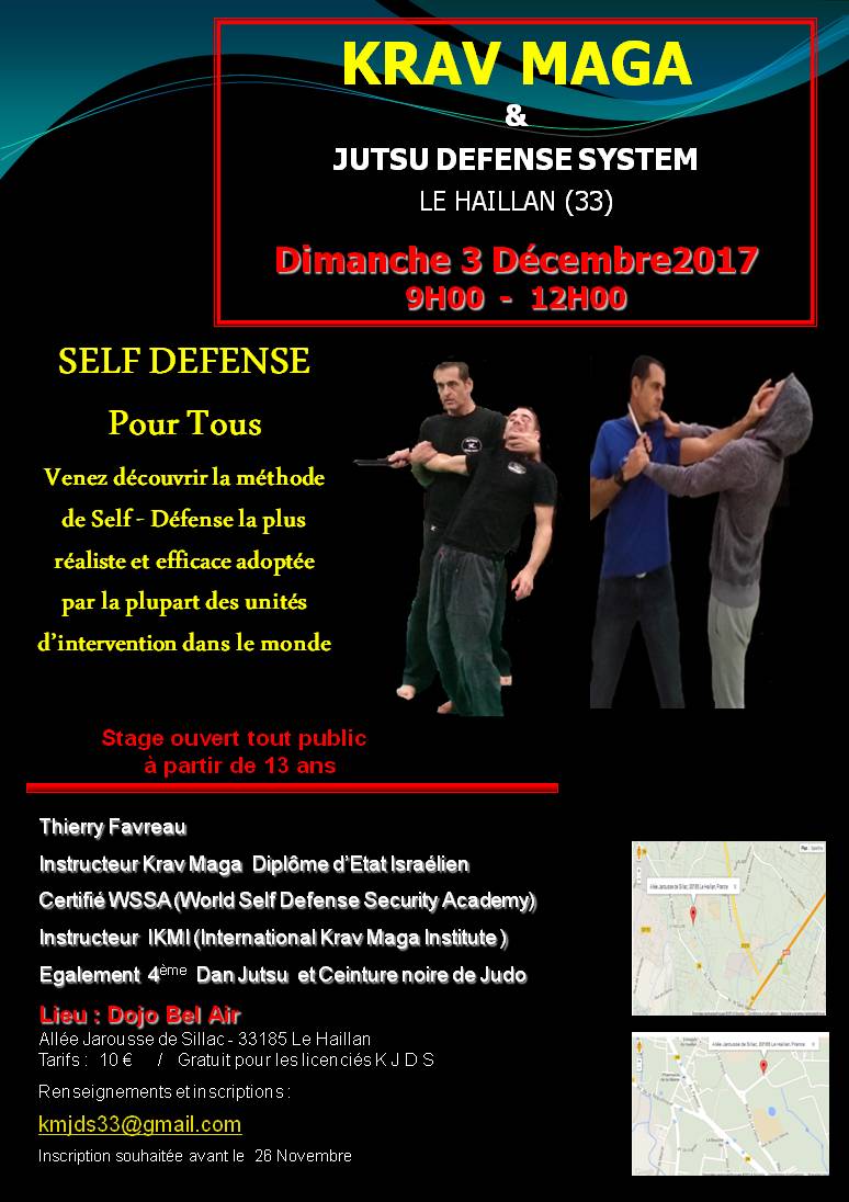 Stage krav maga decembre 2017